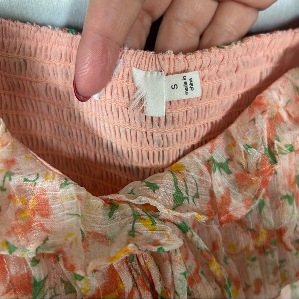 New Anthropologie ASTR The Label Lunaria Pleated Floral Midi Dress - Picture 8 of 9